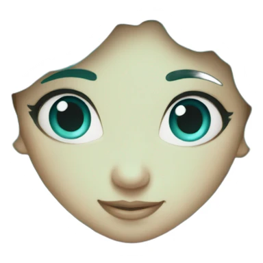 Turquoise fairy sticker