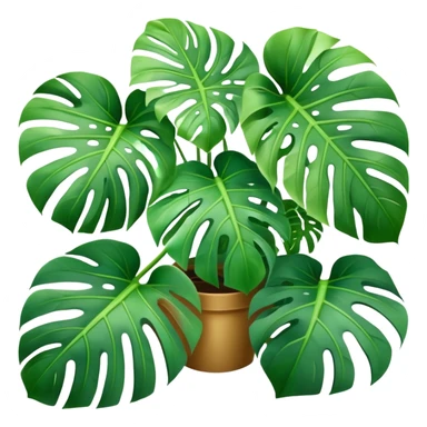 monstera plant sticker