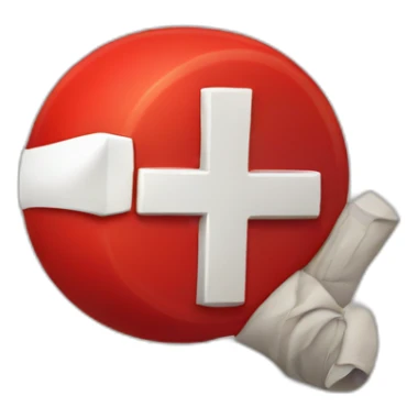 Red-cross-wrong sticker