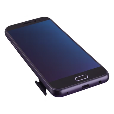 sleek smartphone with glowing screen sticker