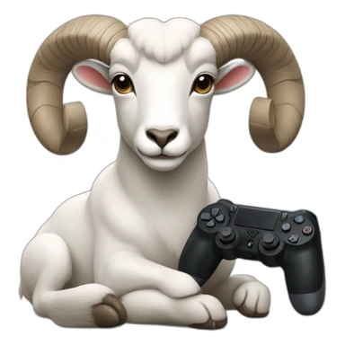 a ram with a ps4 controller sticker