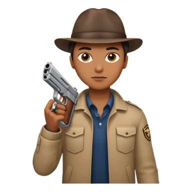 City with a dog and a gun sticker