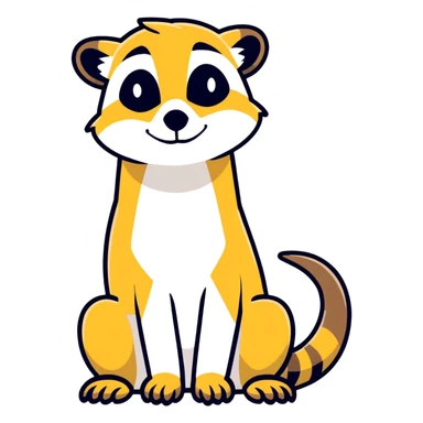 Dangon with a meerkat  sticker