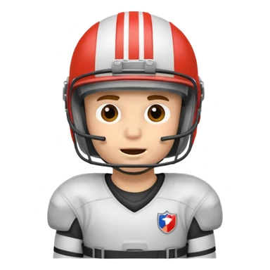 Football player with a seatbelt on them sticker