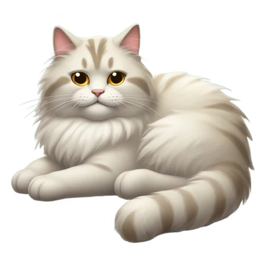 Cat being lazy sticker