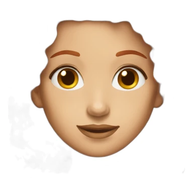 twin drill red hair sticker