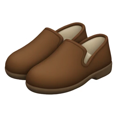 Brown slippers sticker