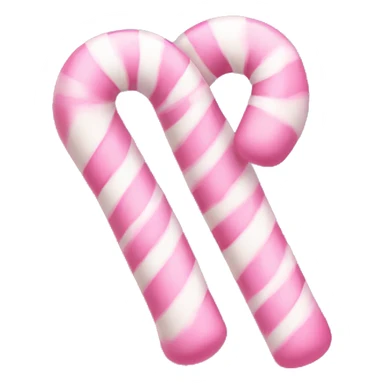 a pink pastel candy cane sticker