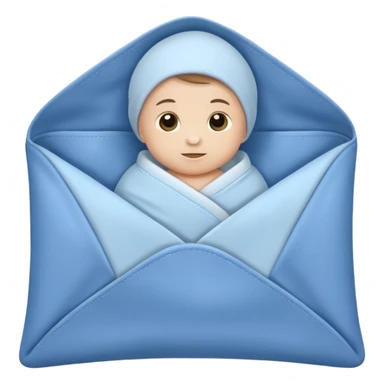Blanket envelope for a newborn  sticker