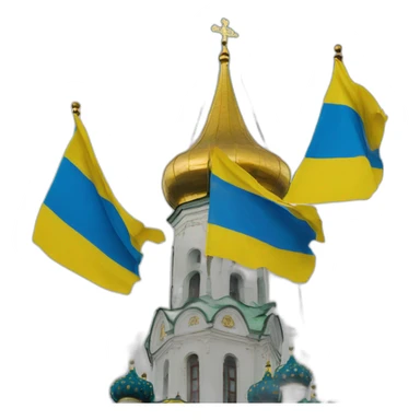 ukrainian flag moscow kremlin sticker