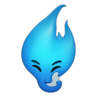 little blue flame sticker