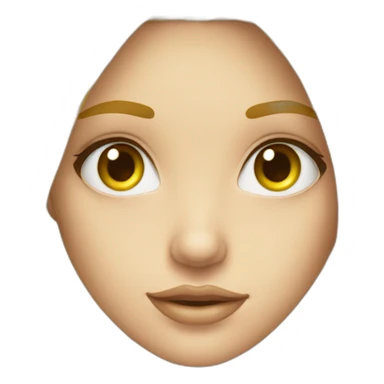 fille au yeux jaune avec cheveux long blond sticker