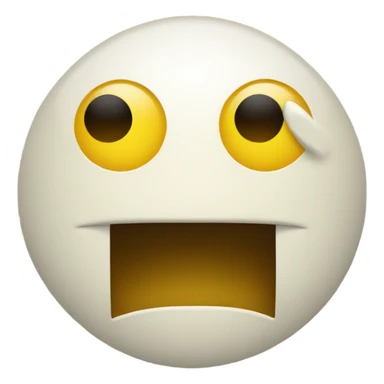 Emoji looking to side peering with one eye sticker