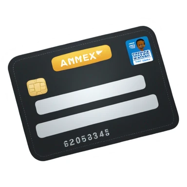 black amex card sticker