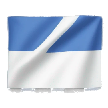 Blue flag with white ring in center sticker