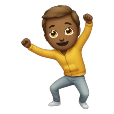 Personne qui fait un dab sticker