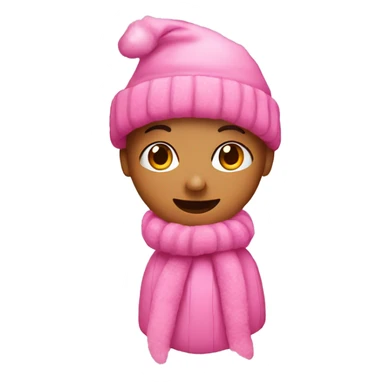 Pink Christmas sticker