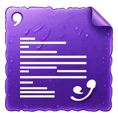glitter documento nacional purple mark sticker