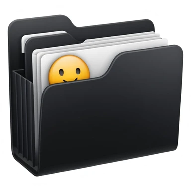 computer folder icon black with text web design sticker