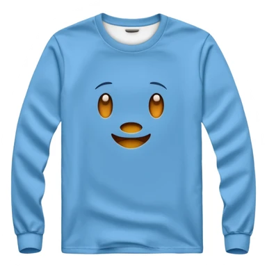 long sleeve t-shirt without smiley face sticker