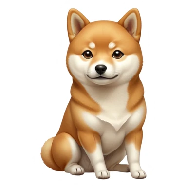 Cinematic Noble Shiba Inu Portrait Emoji, Poised and regal, with a compact, agile build and a well-groomed with a creamy underbelly, deep-set soulful brown eyes, Simplified yet sharp and sophisticated features, highly detailed, glowing with a soft, dignified glow, high shine, intelligent and spirited, stylized with an air of elegance, focused and attentive, soft glowing outline, capturing the essence of a watchful and confident companion, so majestic it feels as though it could prance out of the screen with effortless authority! sticker