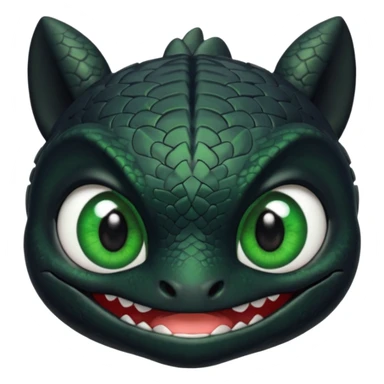 Toothless face only from how to train your Dragon sticker