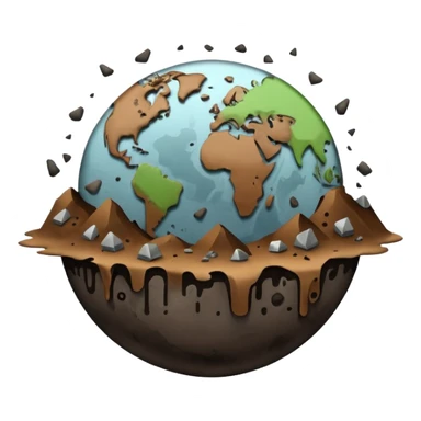 Pollution on earth and earth surface should seen more polluted   sticker