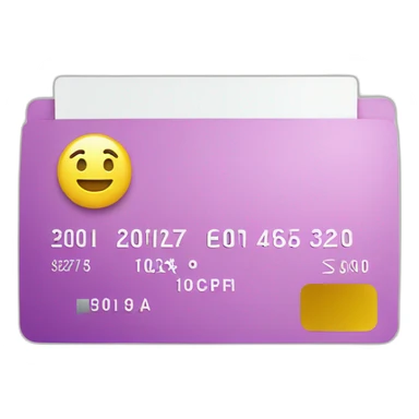 receipt/bill with credit card sticker