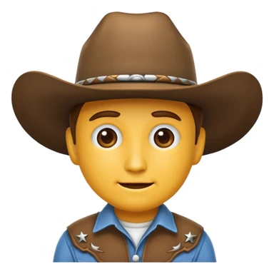 Please create me cowboy related emojies that are fully white! sticker