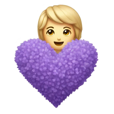 a lavender heart sticker