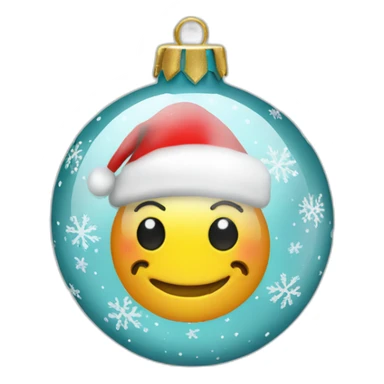 christmas glass bauble decorated sticker