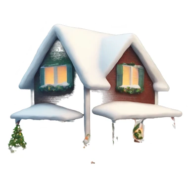 Christmas house sticker