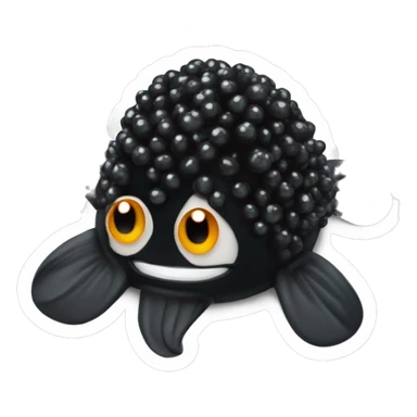 Black caviar sticker
