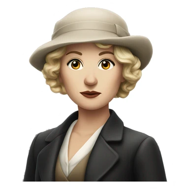 white woman peaky blinder sticker