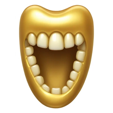 Gold tooth sticker