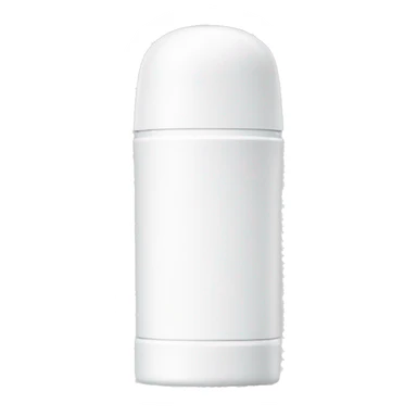 White minimalist deodorant can sticker