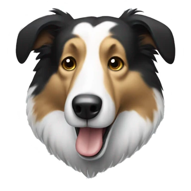 Collie as a badger sticker