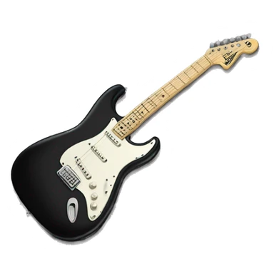 Black fender Stratocaster  sticker