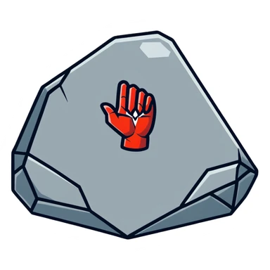 Spider-Man's hand making the rock symbol, cartoon sticker sticker