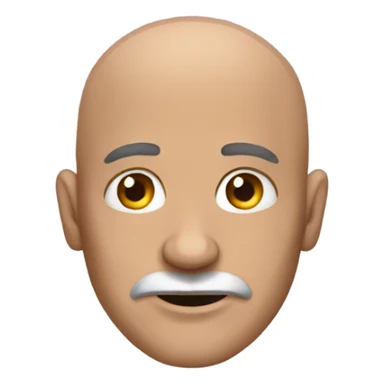 Ugly bald man sticker