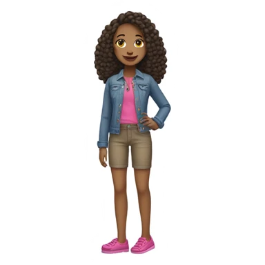 dress up girl wearing crocs sticker