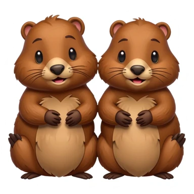 beavers in love sticker