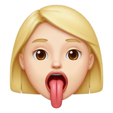 Tongue sticking out  sticker