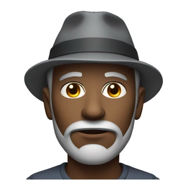 grey guy with hat serious sticker