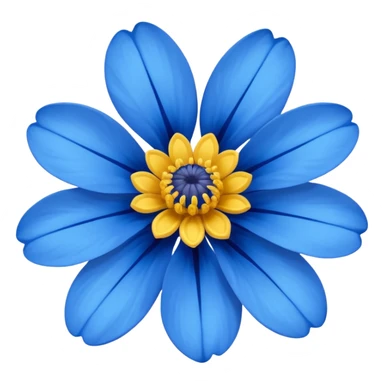Blue flower emoji sticker