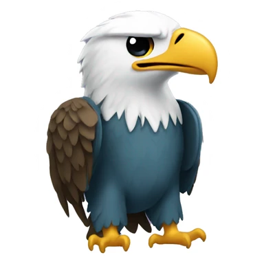 eagle with a hoodie sticker
