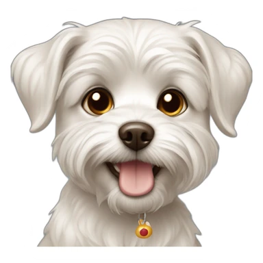 Malteser dog sticker