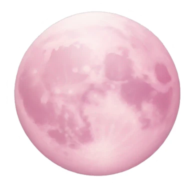 pastel pink moon sticker