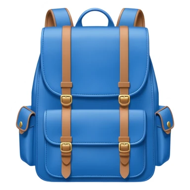 blue school bag and notebook sticker