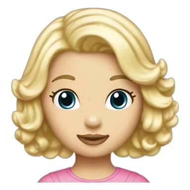 Blonde Hello kitty girl sticker